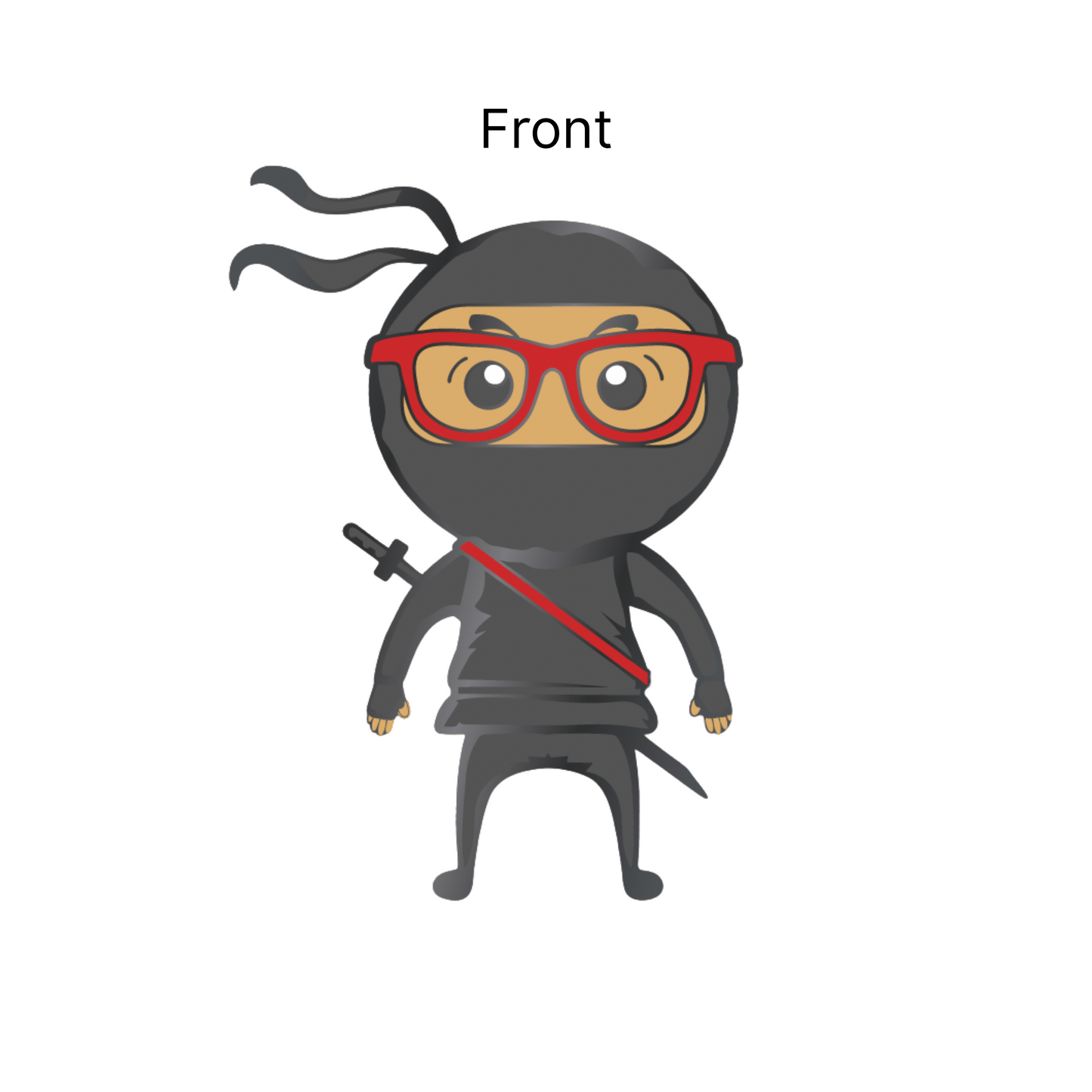 Ninja Nerd Mascot Enamel Pin