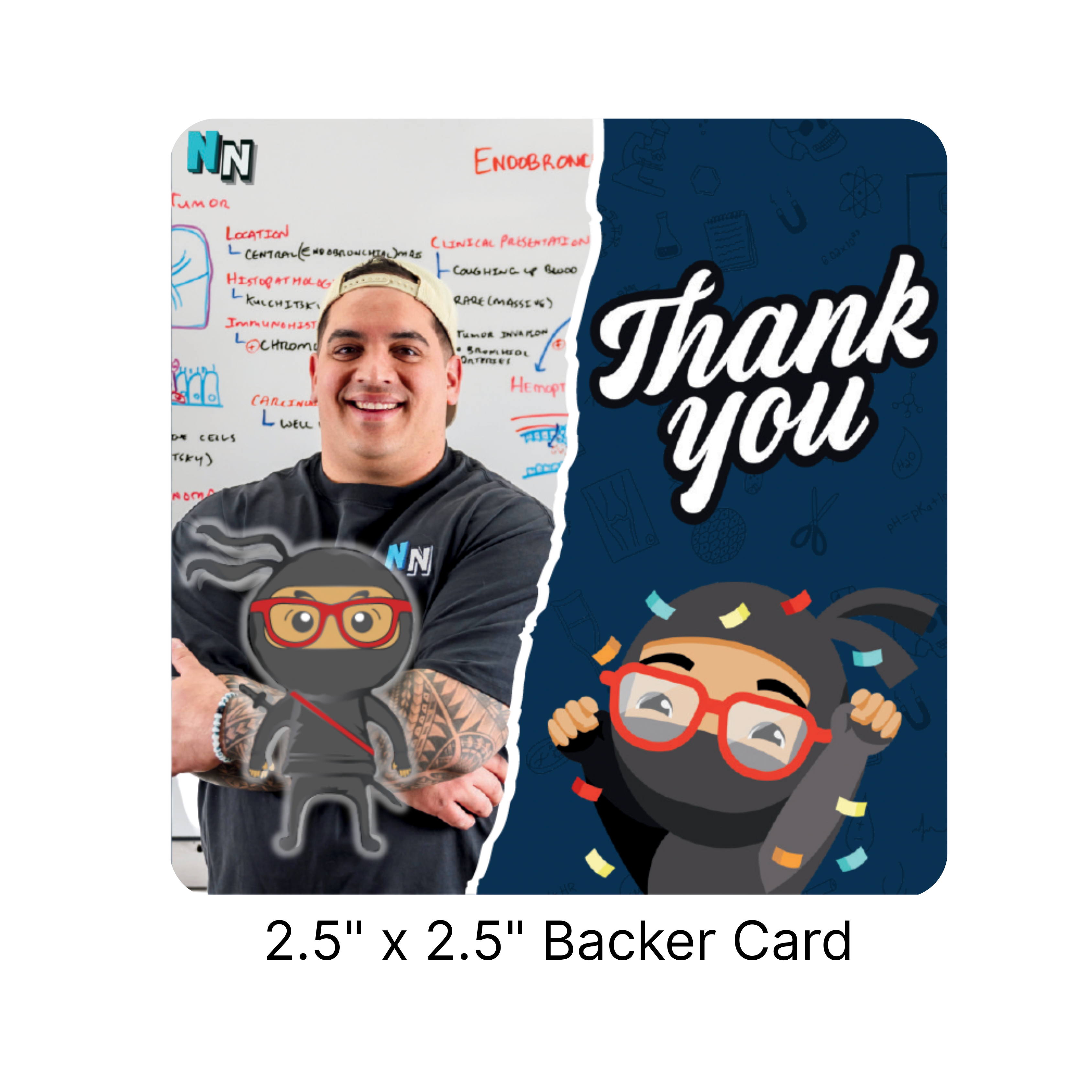 Ninja Nerd Mascot Enamel Pin