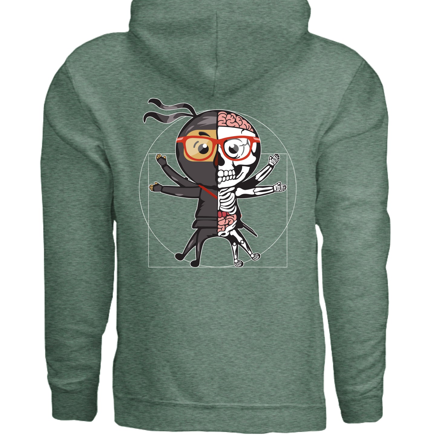 Heather Sport Dark Green - BACK