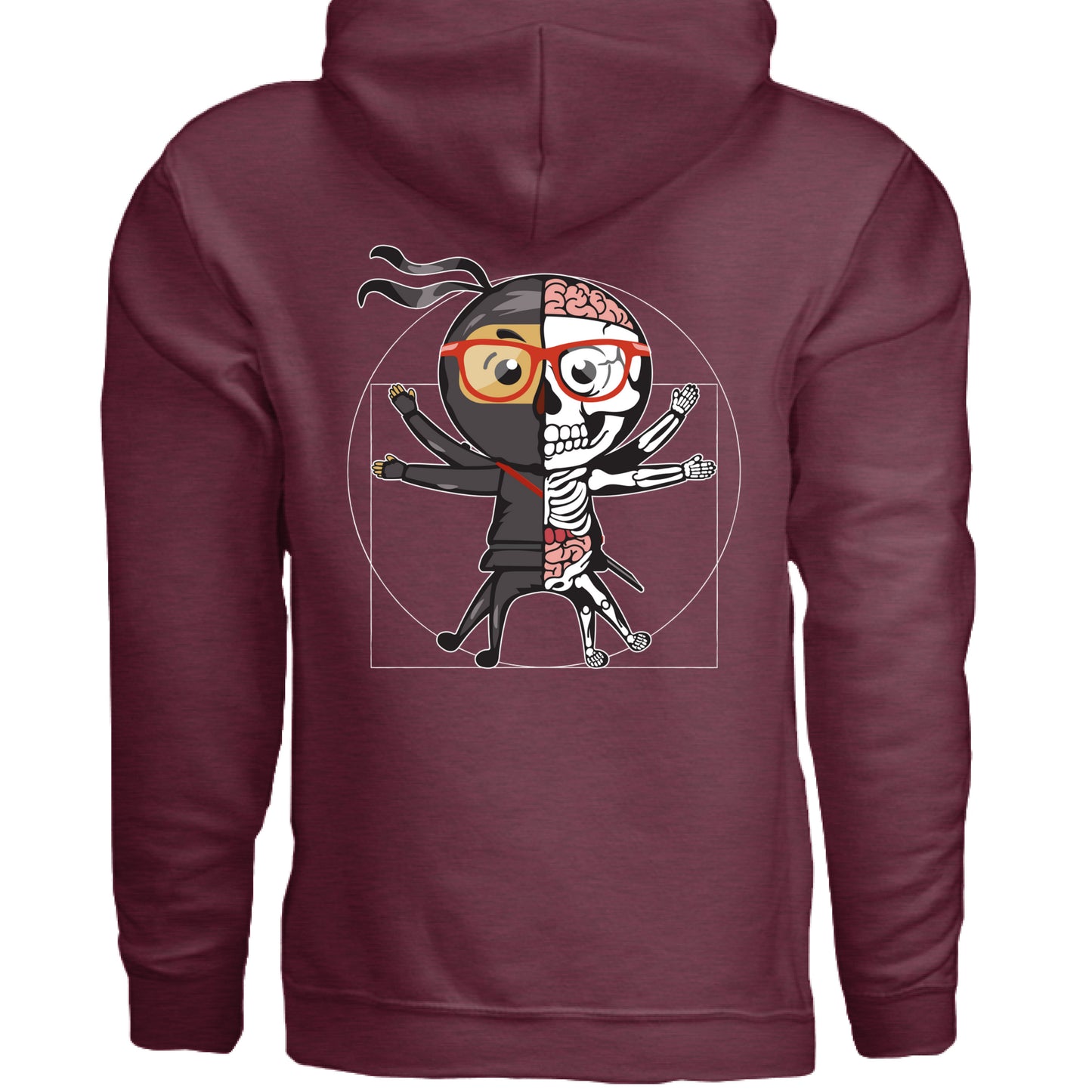 Heather Sport Dark Maroon - BACK